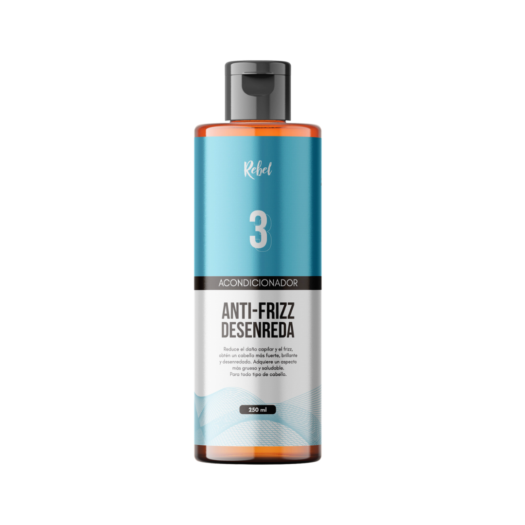 Acondicionador Anti-Frizz, Desenreda y Brillo (Paso 3) - Rebel