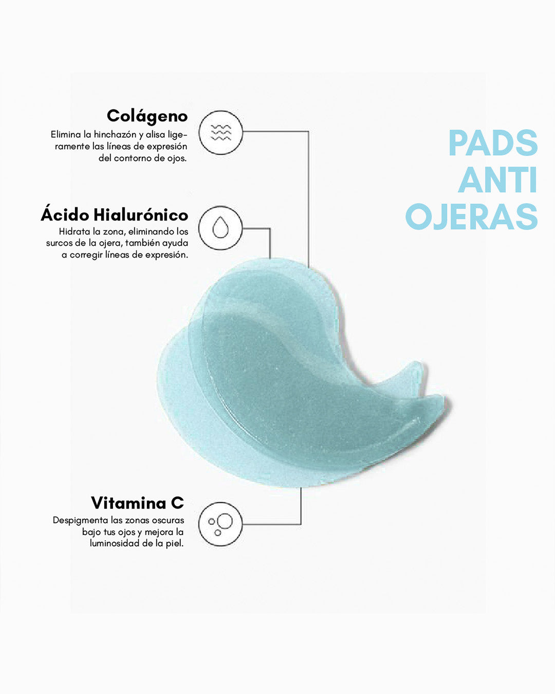 Pads Anti Ojeras Hidrogel Rebel Skin™ - Rebel