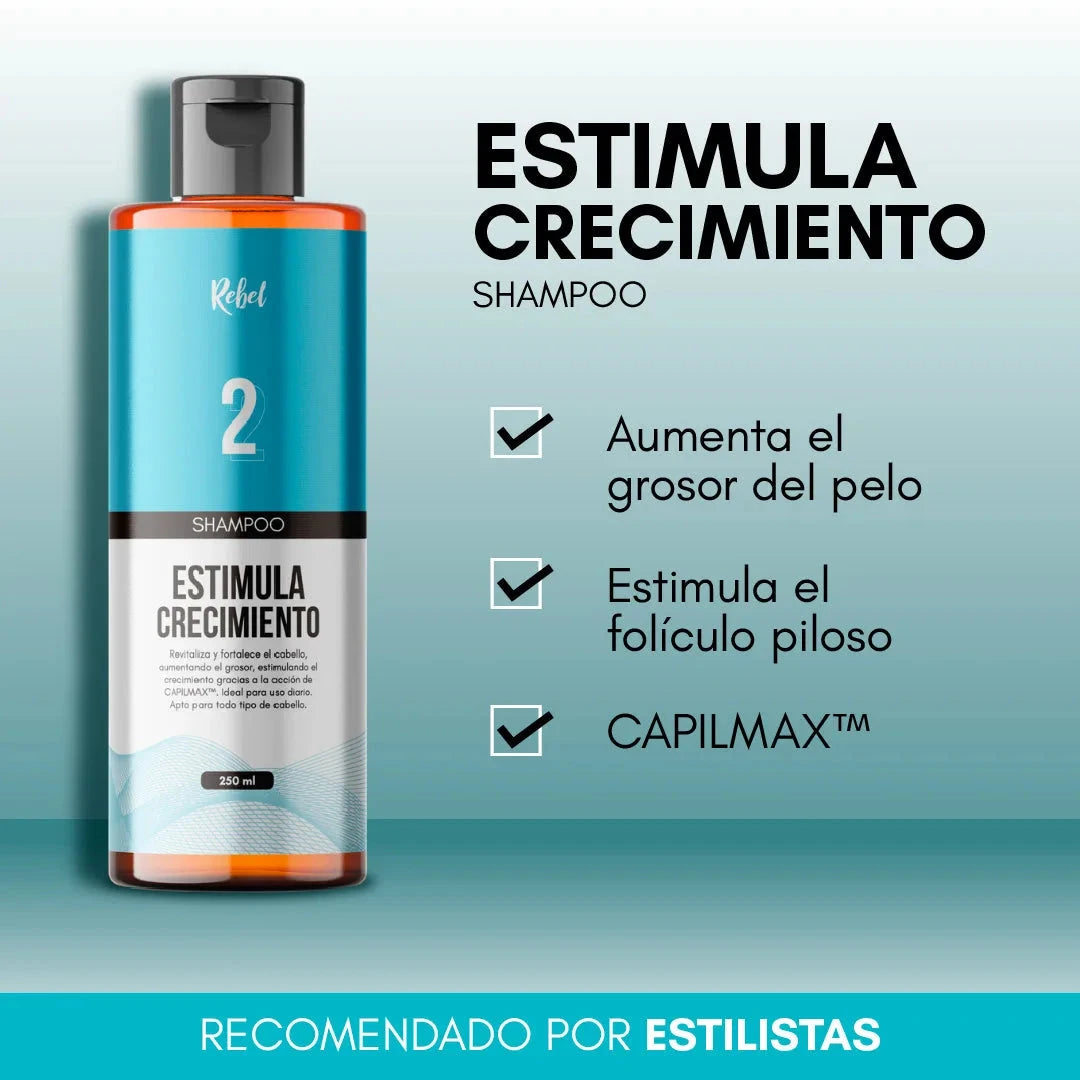 Shampoo Estimula el Crecimiento (Paso 2) - Rebel
