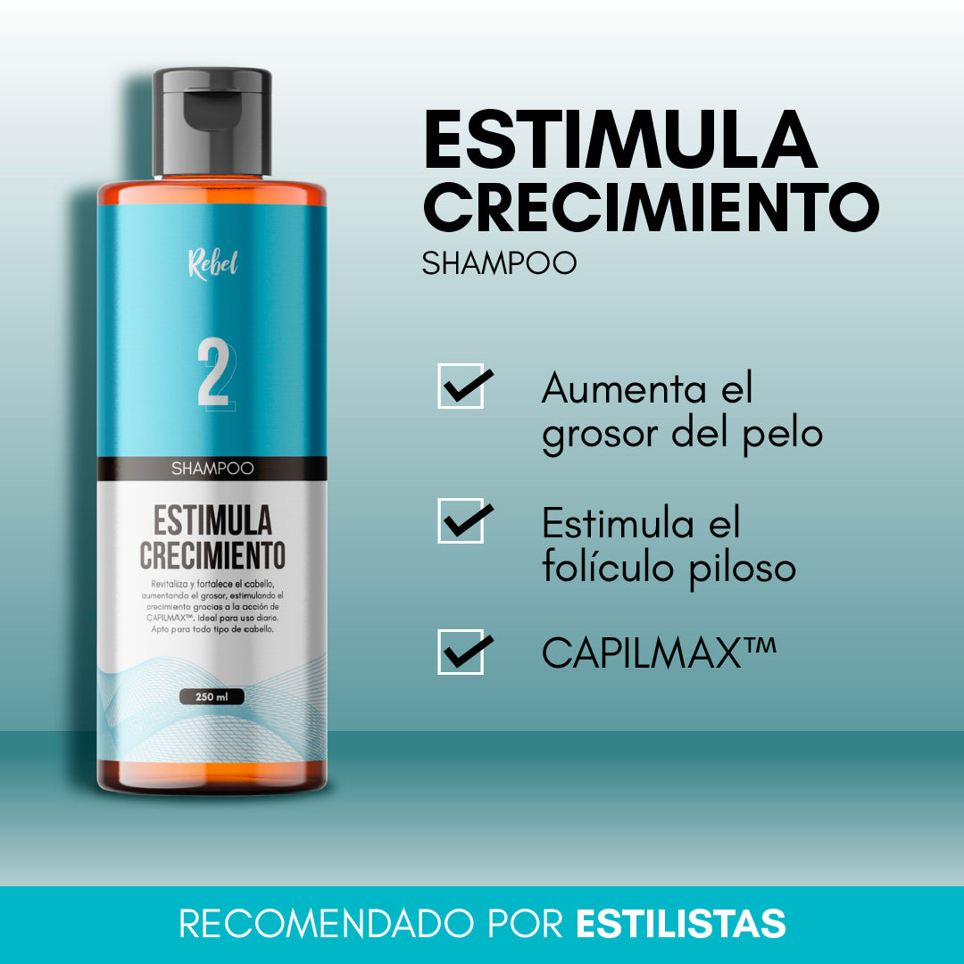 Shampoo Estimula el Crecimiento (Paso 2) - Rebel