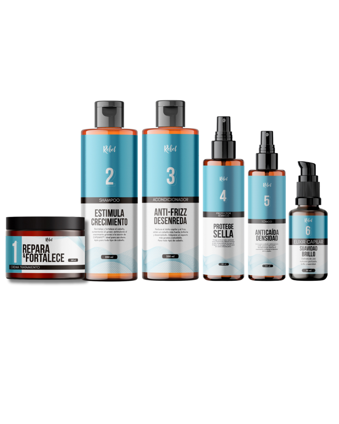 Sistema Completo de Reparación del Cabello - Rebel