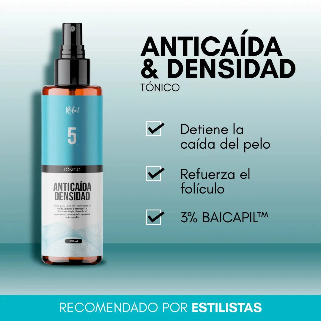 Tónico Anticaída y Densidad (Paso 5) - Rebel