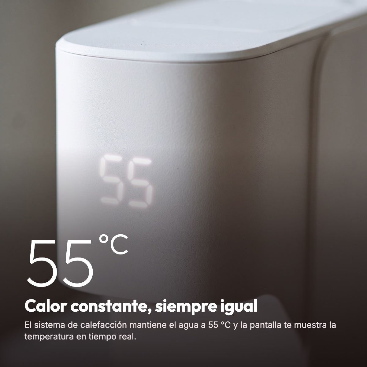 Temperatura constante de 55 °C