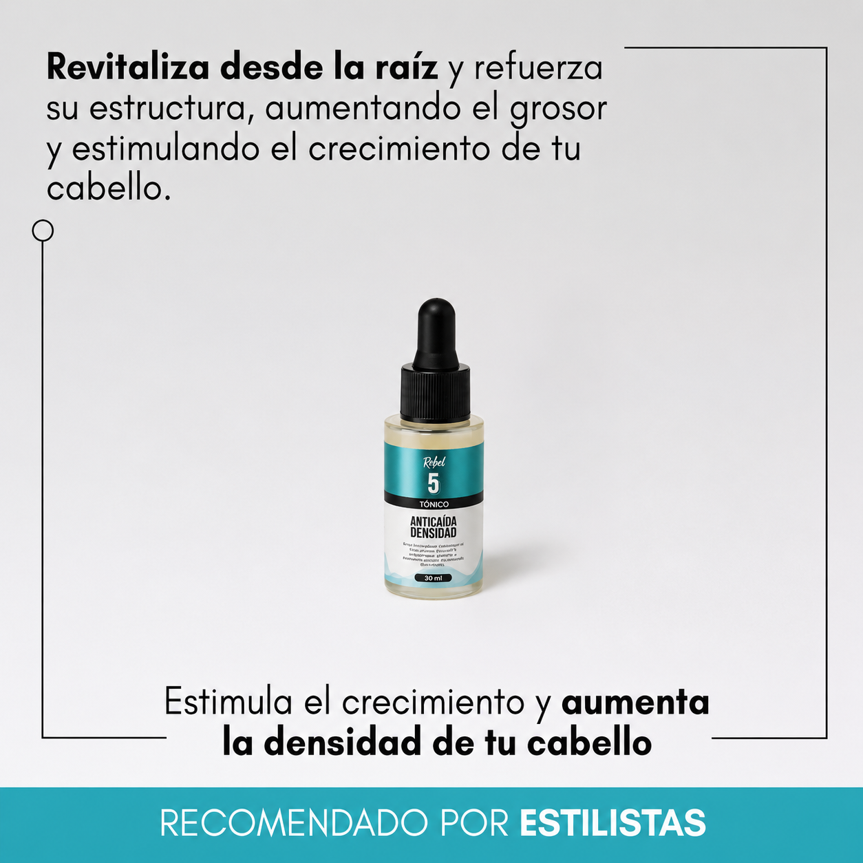 Tónico Anticaída y Densidad (Paso 5) - Rebel